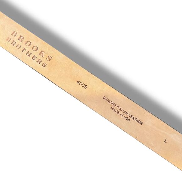 Brooks Brothers Women’s Brown Italian Leather Belt Size Large NWOT - Picture 3 of 4